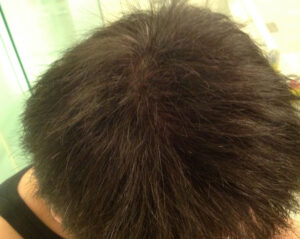 ar髪-アラカミ-男性の髪に利尻ヘアカラートリートメントを使ってみました。見事に真っ黒！